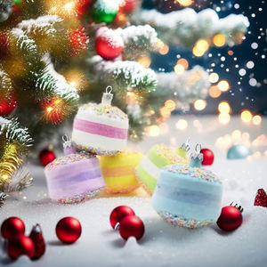 BOLA DE NAVIDAD Adornos festivos del árbol para decoraciones navideñas - Product Image 1