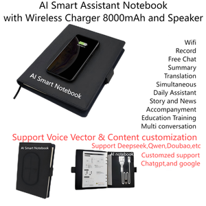 Bloc-notes électronique pour étudiants avec batterie externe 8000 mAh et chargement sans fil, logo personnalisé disponible - Product Image 2