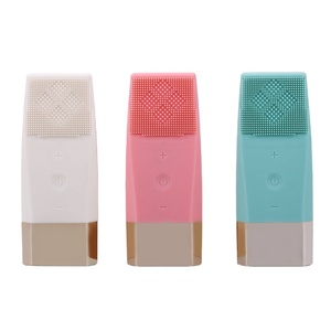 Brosse nettoyante électrique sonique pour le visage, double face, étanche IPX7, mini brosse exfoliante en silicone pour le nettoyage du visage - Product Image 1