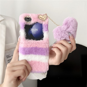 <span class=keywords><strong>เคส</strong></span>หรูหราพร้อมจี้รูปหัวใจเสือดาวอบอุ่นสำหรับ Samsung Galaxy Z <span class=keywords><strong>Flip</strong></span> 5G 5 3 <span class=keywords><strong>4</strong></span> Flip4 ZFlip5ฝาหลังกันกระแทก - Product Image 3