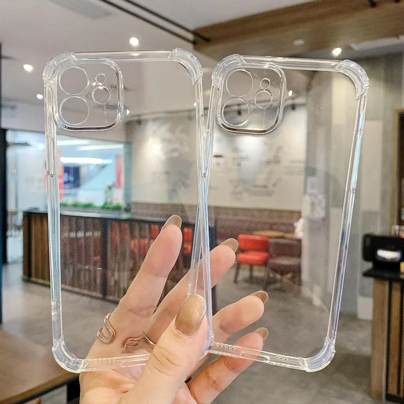 2022 High Quality 4 Corners Shockproof Protection Transparent Clear Soft TPU Phone Case For iPhone 14 Pro Max Cover