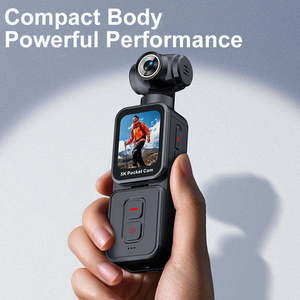 Mini Cámara Deportiva de Bolsillo, Cámara de Acción 5K, Cámara para Vlogging con Detección Facial y Lente Giratoria Automática - Product Image 4