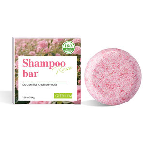 GREENLEM Shampooing Solide Volumisant Contrôle du Sébum Parfum Rose Naturel à Base de Plantes Fabrication OEM Personnalisée - Product Image 6