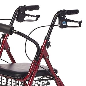 Lumex Junior Rollator pour personnes âgées Walkabout Narrow Rolling Walker avec siège pour la thérapie de réadaptation dans les petits espaces - Product Image 4