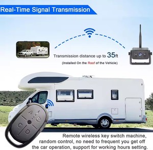 Caméra de recul solaire sans fil, caméra de recul magnétique WiFi, mode veille à distance pour remorque de voyage à col de cygne pour chevaux, camping-car - Product Image 4