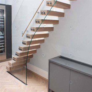 Prima Câble Garde-corps Caché En Acier Support Étape et Escalier Conception Minimaliste Personnalisé Mur Monté En Acier Structure Escalier - Product Image 3