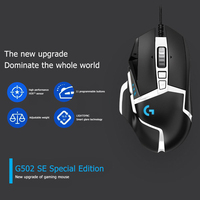 Ratón para Juegos Logitech G502 SE con Cable, Sensor HERO 16K, 16000 DPI, 11 Botones Programables, RGB, Peso Ajustable para PC y Esports