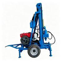Machine de forage de puits d'eau rentable de 150 m, équipement de forage de puits profonds à faible entretien pour usage agricole