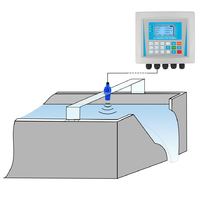 WanBang Instrument IP65 Probe V-notch for Open Channel Water Ultrasonic Flow Meter +/-5% Accuracy OEM Customizable Measurement