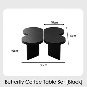 ชุดโต๊ะกาแฟแบบโมดูลาร์ 2 ชิ้น ท็อปโค้งแบบประกบกัน เป็นมิตรกับสิ่งแวดล้อม ทนทาน ดีไซน์ทันสมัยเรียบง่าย สำหรับห้องนั่งเล่น - Product Image 5