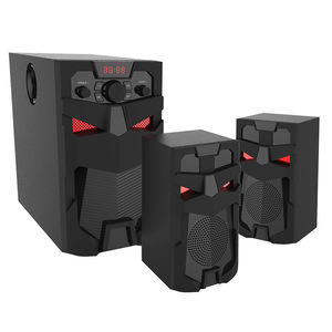 Nouveaux haut-parleurs en bois pour ordinateur portable et ordinateur de bureau, audio multimédia haute fidélité 2.1 avec caisson de basses - Product Image 2