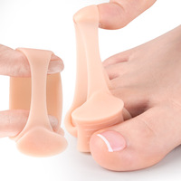 Séparateurs d'orteils pour hallux valgus et recroisement des orteils, souples, anti-frottement, confortables, à trou unique, taille unique, pour le soin des pieds