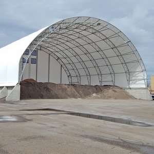 Grand cadre en tube d'acier galvanisé avec double treillis, tissu industriel, bâtiment de stockage, tente de <span class=keywords><strong>garage</strong></span>, auvent, abri en bois PVC - Product Image 6