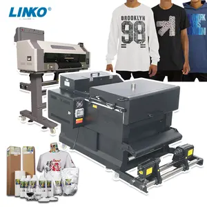 45Cm I3200 Printkop Hoge Snelheid En Hoge Precisie T-Shirt Warmte Overdracht Pet Film Dtf Drukmachine Met Poeder Shaker