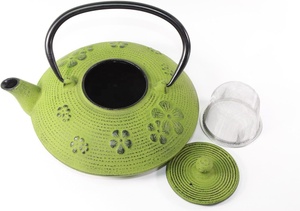 Teiera <span class=keywords><strong>in</strong></span> ghisa tradizionale giapponese con rivestimento <span class=keywords><strong>in</strong></span> smalto 304 nuovo stile <span class=keywords><strong>in</strong></span> acciaio inossidabile tazze da tè e piattini - Product Image 5