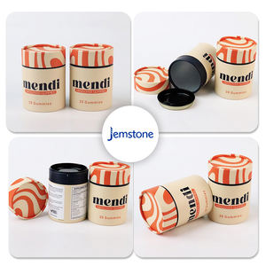 Tube de papier d'emballage imprimé en couleur personnalisé pour traitement de conception personnalisée avec couvercle - Product Image 6