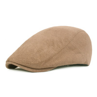 Vintage Unisex Newsboy transpirable gorra plana sombrero liso 100% algodón PANA conductor boina hiedra sombreros para hombres y mujeres