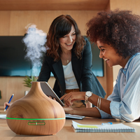Diffuseur d'Arômes Ultrasonique d'Huile Rechargeable USB 300 ml Humidificateur d'Air avec Lumières Colorées