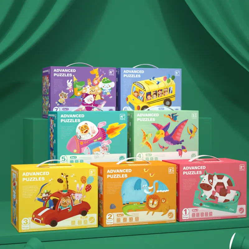 2021 Nieuwe Top Verschillende Mooie Puzzel Speelgoed Voor Kid Papier Verschillende Niveau Educatief Fabriek