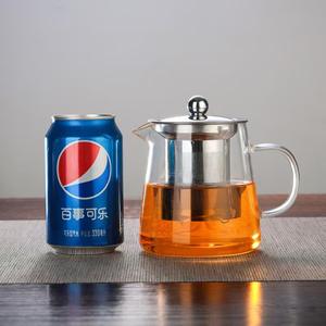 กาน้ำชาแก้วใสทนความร้อน ทำจากแก้วบอโรซิลิเกตคุณภาพสูง เป็นมิ<span class=keywords><strong>ต</strong></span>รกับสิ่งแวดล้อม สไ<span class=keywords><strong>ต</strong></span>ล์ชนบท พร้อมที่กรอง<span class=keywords><strong>ชา</strong></span>แบบถอดได้ ใช้กับเตาได้ - Product Image 5