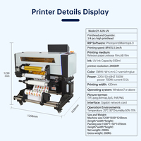 Printer UV DTF All-in-one Qinyu INKGIANT 420mm dengan Fungsi Hot Stamping Otomatis Penuh dan Fungsi Laminasi Terintegrasi Tinta UV