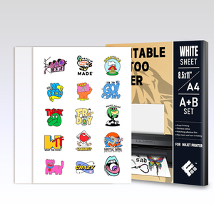 กระดาษสักลายแบบพิมพ์ได้อเนกประสงค์ สำหรับเครื่องพิมพ์อิงค์เจ็ทและเลเซอร์ แผ่นศิลปะบนผิวหนังชั่วคราว สำหรับเด็ก ผู้ใหญ่ และการเรียนการสอนในห้องเรียน - Product Image 6