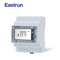 Medidor de kWh electrónico estático activo pequeño con Modbus RS485, carril Din trifásico de 4 Mod, 2 unidades, 2 unidades