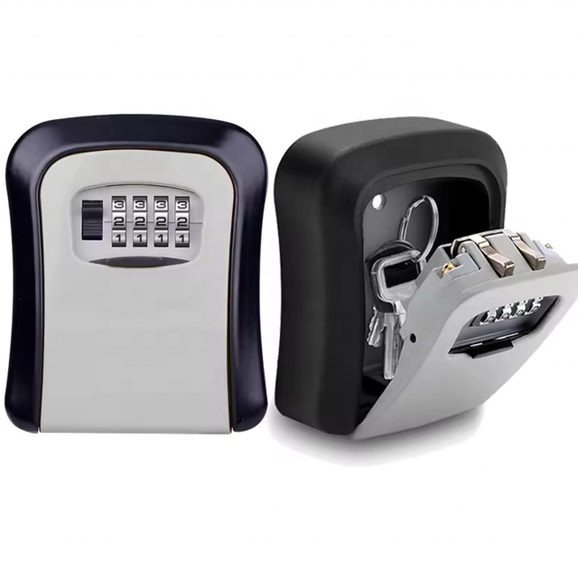 Small Size Key Storage Lock Box Combination Key Safe Wall Mounted Weatherproof  Alloy Portable Key Safety Lock Box