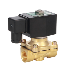 วาล์วลมโซลินอยด์ไฟฟ้า 1/4 นิ้ว NPT 24V 2 ตำแหน่ง 2 ทาง แบบปิดปกติ - Product Image 1