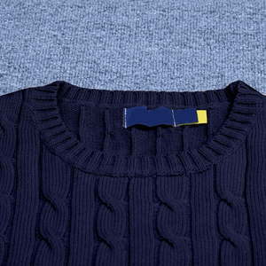 Nouveauté 2025 – Pulls en maille 100 % coton anti-plis et anti-rétrécissement pour homme, col rond, personnalisables avec lettres, collection automne - Product Image 5