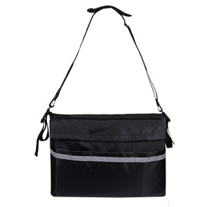 Bolsa de Almacenamiento para Silla de Ruedas, Dos Compartimentos, Negra, de Poliéster, Organizador para Andador y Cochecito - Product Image 4