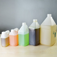 Bouteille en plastique de 1 gallon, 5 L, 10 L, qualité alimentaire, baril à vin, conteneur carré translucide, baril pour huile d'arachide, huile d'olive, emballage en plastique