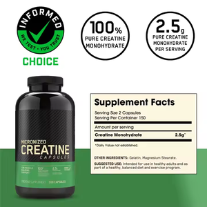 Cápsulas de Monohidrato de Creatina Más Vendidas para Suplementos de Salud de Marca Privada al por Mayor - Product Image 2