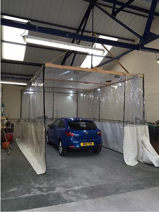 Bâche de rideau de <span class=keywords><strong>lavage</strong></span> de voiture en vinyle personnalisée avec fenêtre transparente transparente - Product Image 6