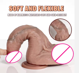 Godes télescopiques en silicone avec gros pénis télécommandé Godemiché souple avec ventouse pour <span class=keywords><strong>pénétration</strong></span> féminine et féminine <span class=keywords><strong>gay</strong></span> - Product Image 6