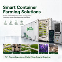 Système de production d'aliments pour bétail par culture aéroponique en conteneur intelligent pour l'agriculture verticale intérieure