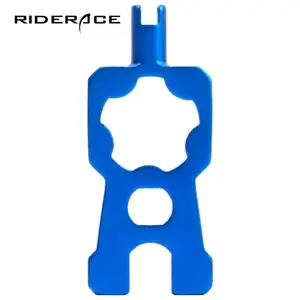 Outils de démontage et d'installation de vélo RIDERACE <span class=keywords><strong>4</strong></span> <span class=keywords><strong>en</strong></span> <span class=keywords><strong>1</strong></span>, clé à valve multifonctionnelle, <span class=keywords><strong>outil</strong></span> de valve Schrader/Presta pour vélo de montagne - Product Image 1