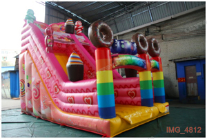 Combo de toboggan gonflable sec pour enfants |   Château gonflable commercial en PVC avec toboggan |   Château gonflable de jeu extérieur - Product Image 6