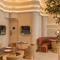 Banquette de café, canapé d'angle, ensemble table et chaises en acier inoxydable pour 2 personnes, mobilier de luxe pour restaurants