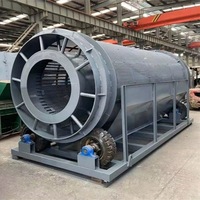Tamis rotatif à tambour de grande capacité et robuste pour le système de calibrage de la terre de surface, du compost, du sable et de la pierre