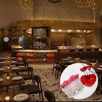 RVS hartvormige fruitvorkjes - decoratieve, duurzame serveervorkjes voor thuis & restaurantgebruik, Kerstmis, bruiloften, feesten