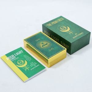 Cartas de <span class=keywords><strong>Tarot</strong></span> Primo de Lujo con Impresión Personalizada, Baraja de <span class=keywords><strong>Tarot</strong></span> con Lámina Dorada, Cartas de Alta <span class=keywords><strong>Sacerdotisa</strong></span> con Guía - Product Image 4