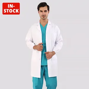 Nhà Cung Cấp Quần Áo Y Tế Áo Khoác Phòng Thí Nghiệm 100% Cotton Hoặc Polyester Cotton