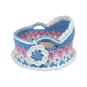 100% Cotton Colorful Handmade Woven <b>Basket</b> for Baby - Product Image 1