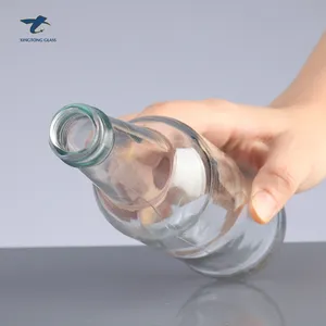 工場シンプルな滑らかな酒ガラスボトル 500 ミリリットル Guala キャップ