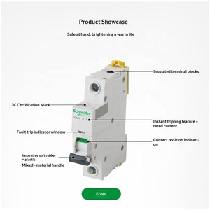 Interruttore Automatico Miniaturizzato Schneider IC65N <span class=keywords><strong>3P</strong></span> C3A A9F18303 1P 2P 4P 400V AC 50Hz 6kA per Distribuzione Elettrica - Product Image 6