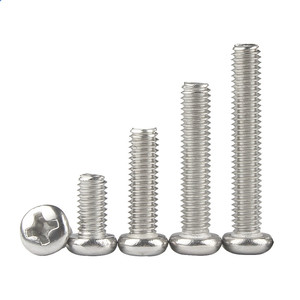 Tornillo de máquina de cabeza alomada de acero inoxidable 304 a precio de fábrica M2 M3 M4 M5 M6, tornillo de cabeza alomada con ranura cruzada, tornillo cruzado - Product Image 2
