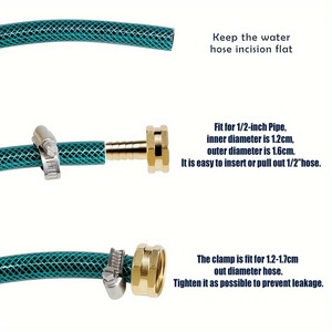 Stainless Steel Hose <b>Clamp</b> 11-17mm Garden Hose Fitting Repair Replacement - Product Image 3