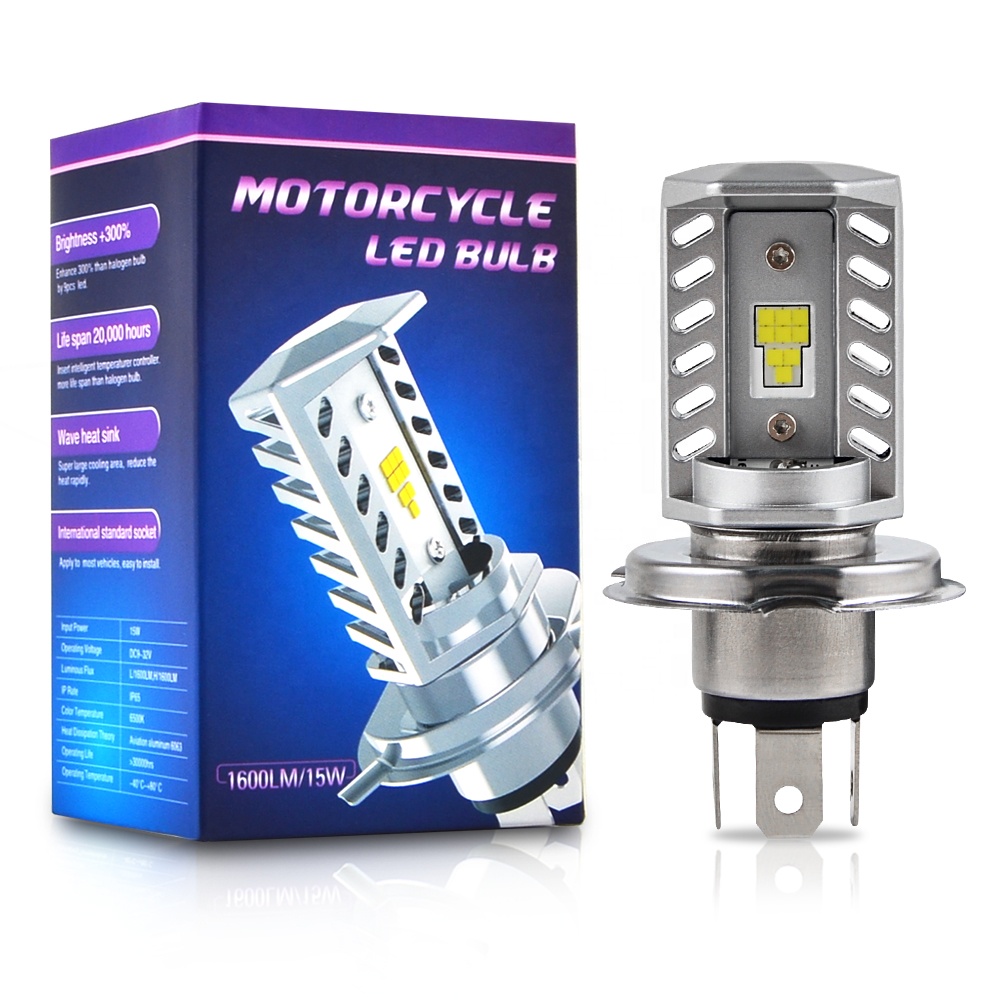 Bevinsee H4 9003 водить мотоцикл с двумя типами света Лампа 15 Вт 1600LM лампа дальнего света для KTM DUKE 125 200 390