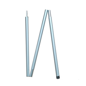 Aluminum Alloy Rod <b>Tent</b> Support Pole 3 Sections 120X1.9Cm Windproof Outdoor Camping Beach Use - Product Image 2